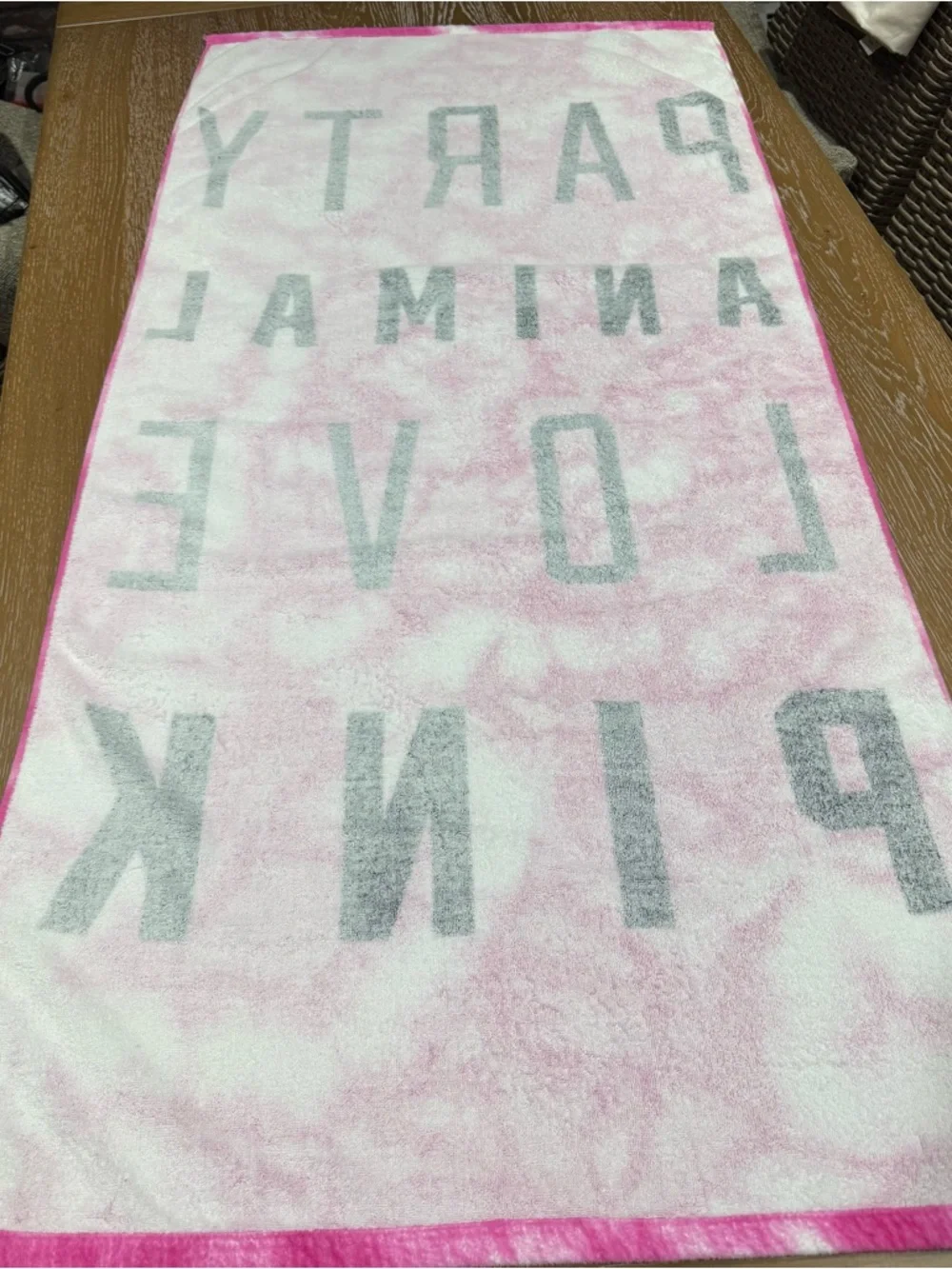 VS ‘PINK' Beach Towel